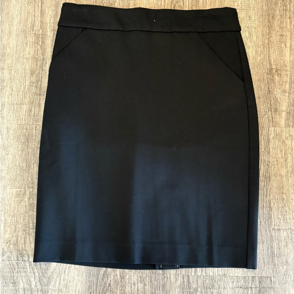 J. Crew Classic Black pencil skirt